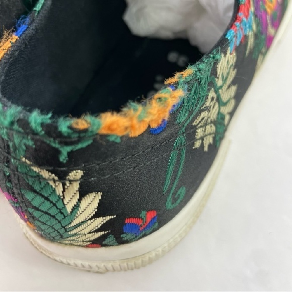 Superga 2750 Black Satin Mandarin Embroidery Sneakers‎ - Picture 9 of 16